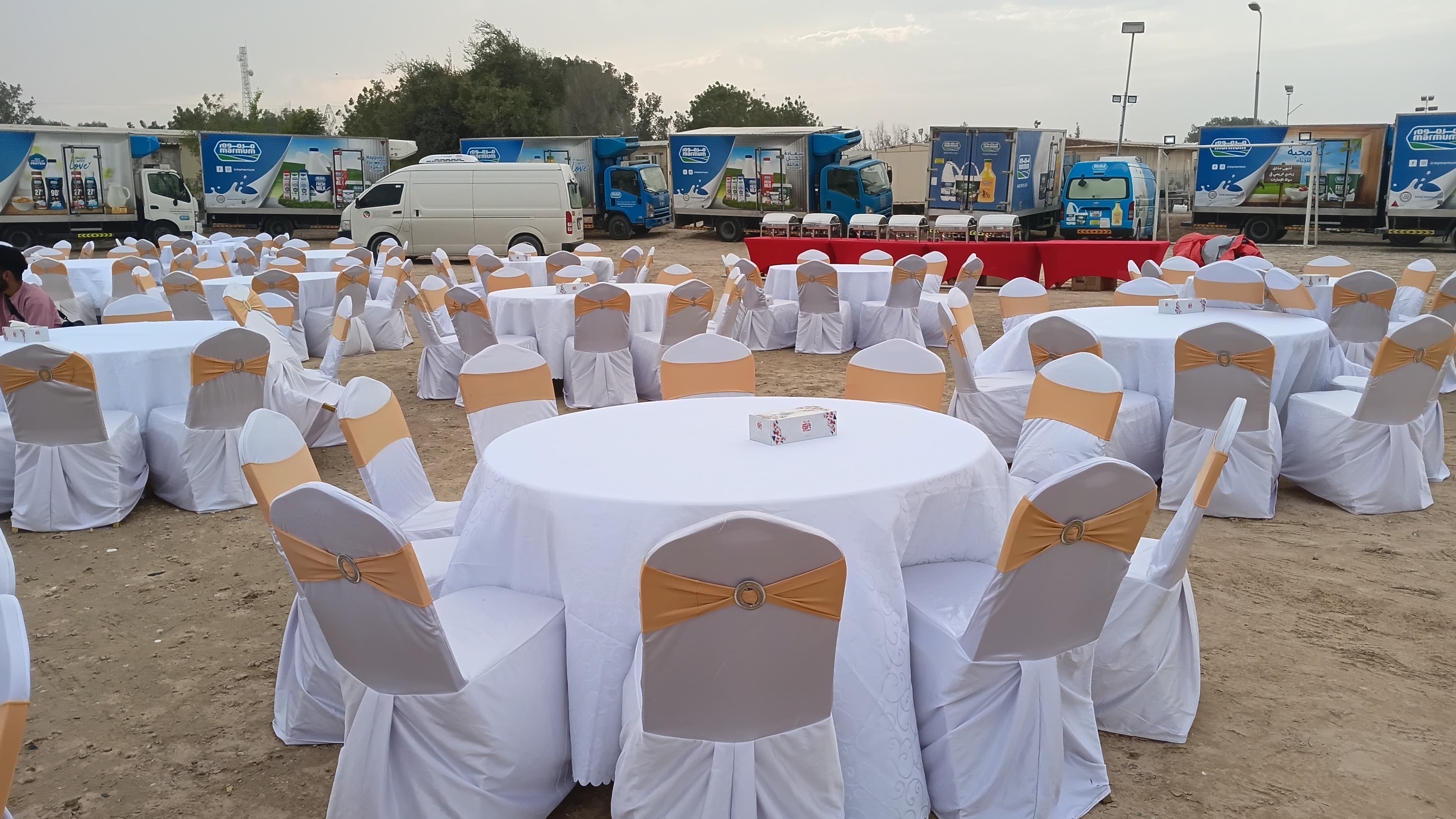 Tables & Chairs With Covers